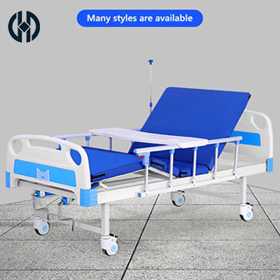 ​2 Cranks manual adjustable function home medical bed